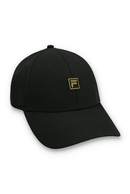 Rawry Plain Baseball Cap with Gold F-Box Logo - Black