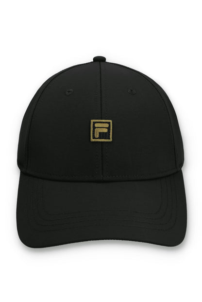 Rawry Plain Baseball Cap with Gold F-Box Logo - Black