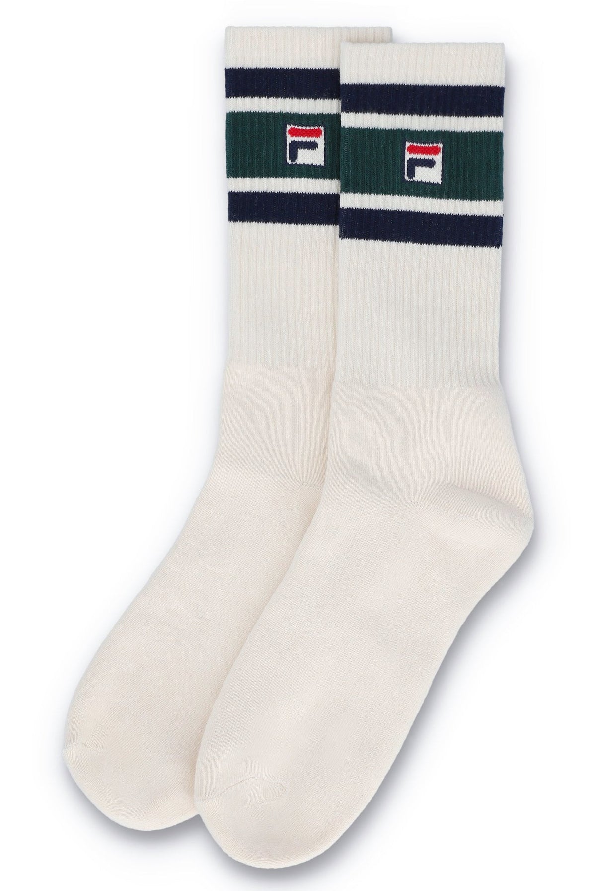 Russel 3-Pack F-Box Heritage Stripe Socks - Cambridge Cream