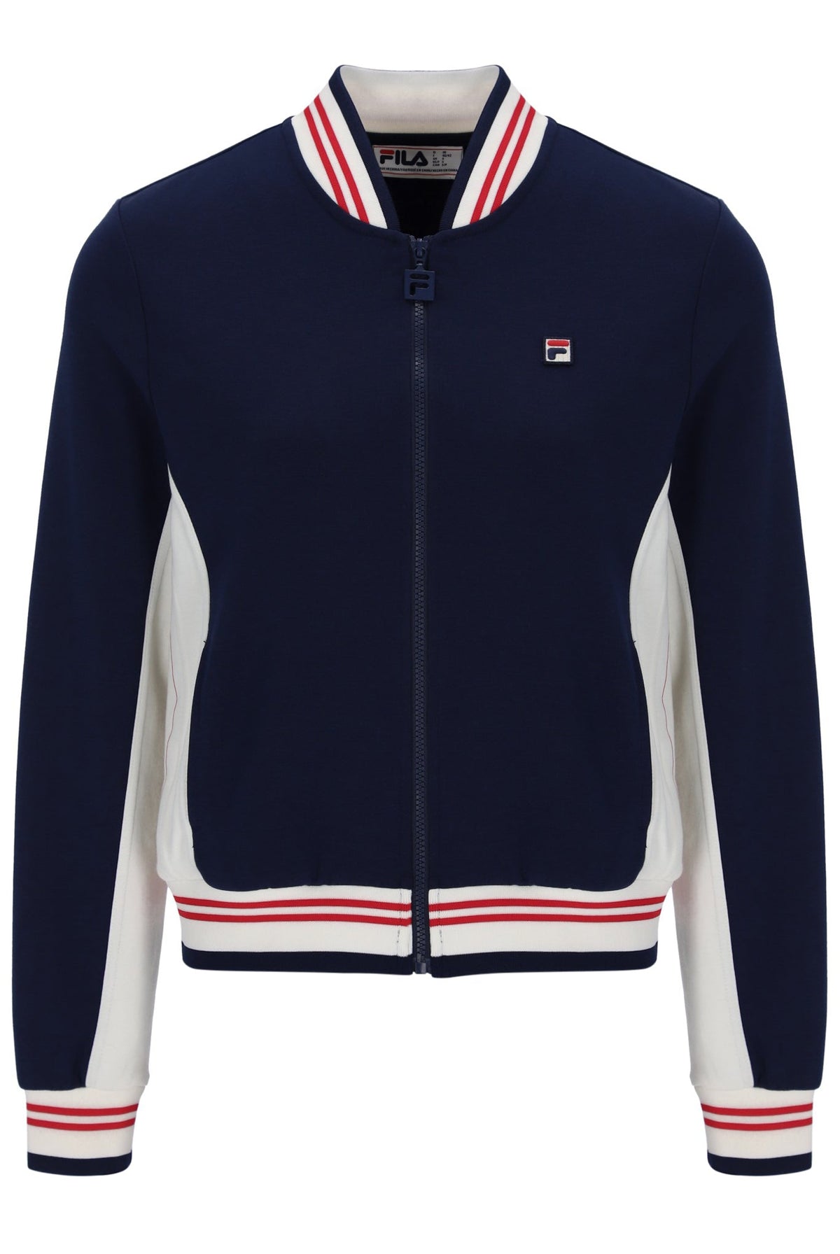 Fila Navy Silvana Iconic Baseball Track Top - Fila Navy