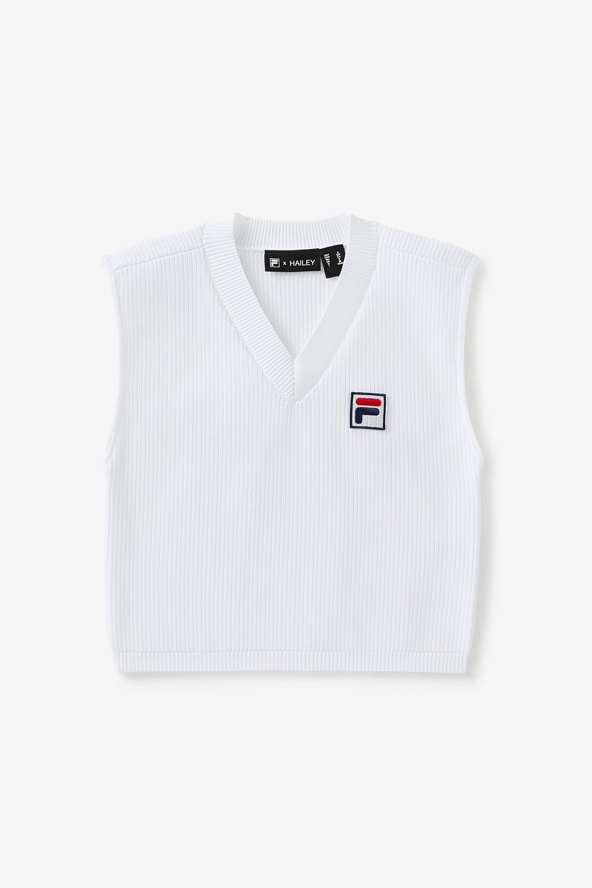 White Fila x Hailey Baby Tank - White