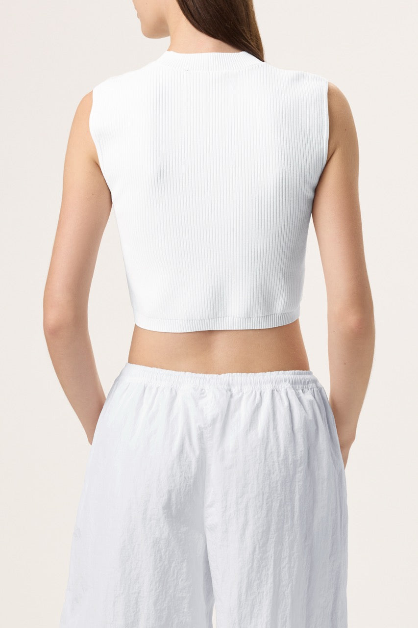 White Fila x Hailey Baby Tank - White