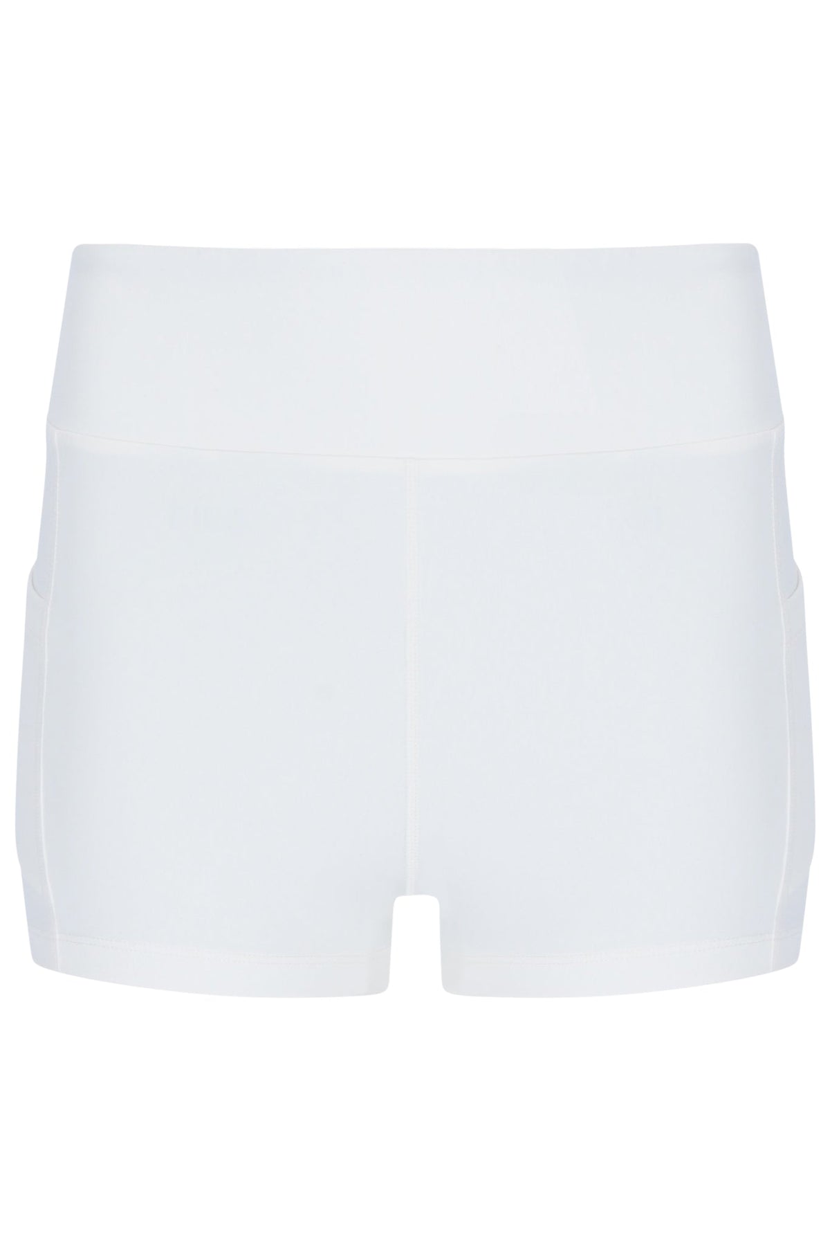 Aqua Women’s Jersey Dress with Inner Shorts - White/Aqua