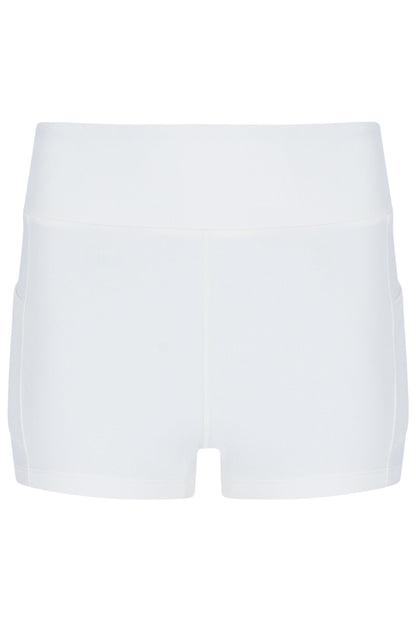 Aqua Women’s Jersey Dress with Inner Shorts - White/Aqua