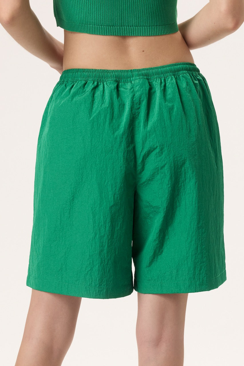 Green Fila x Hailey Crinkle Shorts - Fila Green