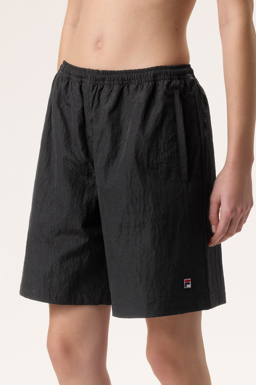 Black Fila x Hailey Bieber Crinkle Shorts - Black