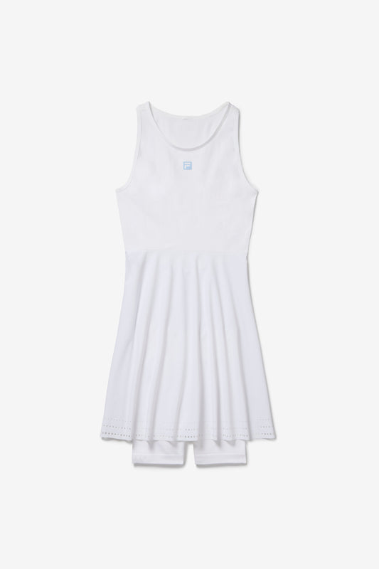 White Center Court Seamless Dress - White
