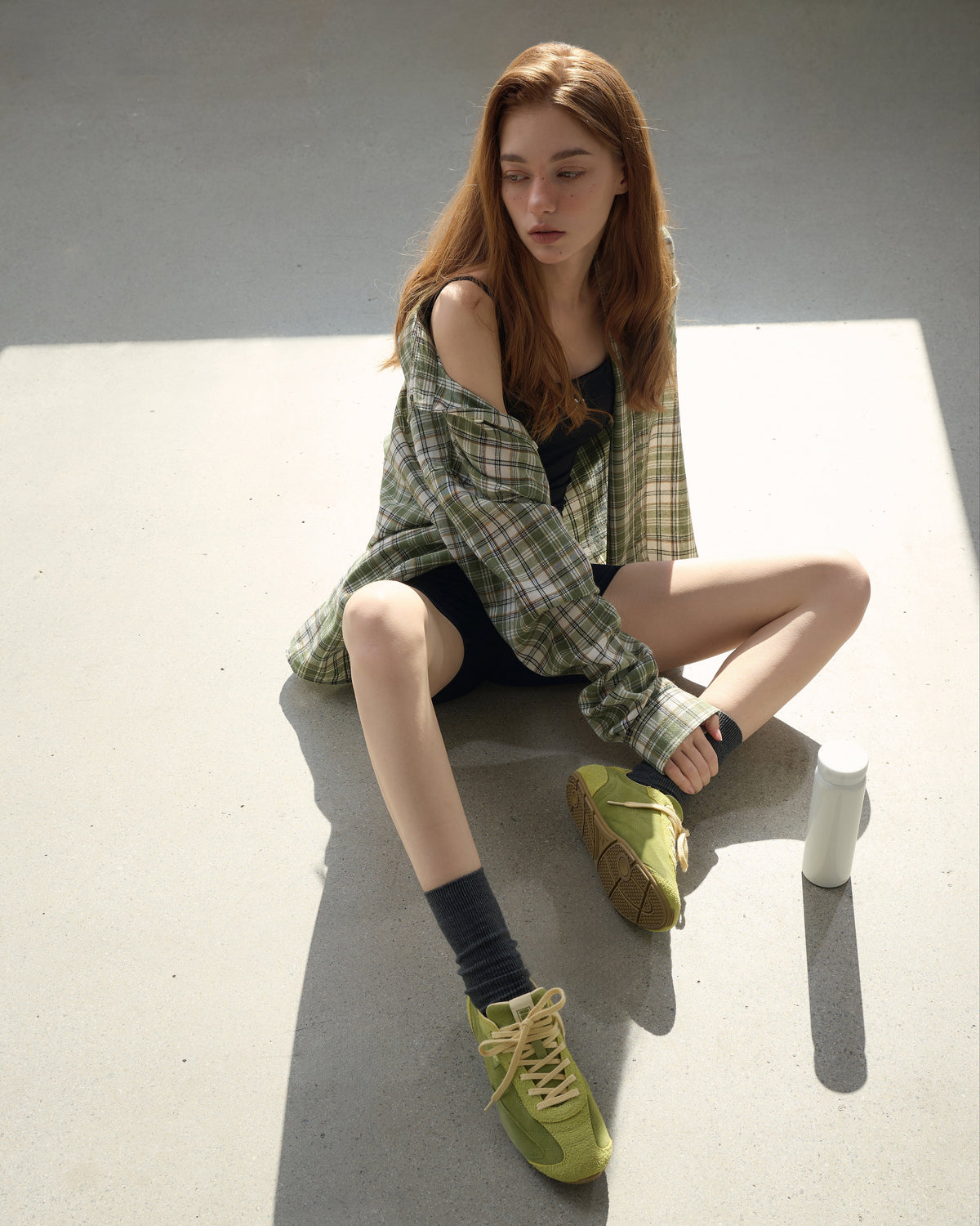 Women's Green Suede Ritmo Trainer - Green