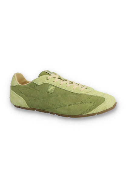Women's Green Suede Ritmo Trainer - Green