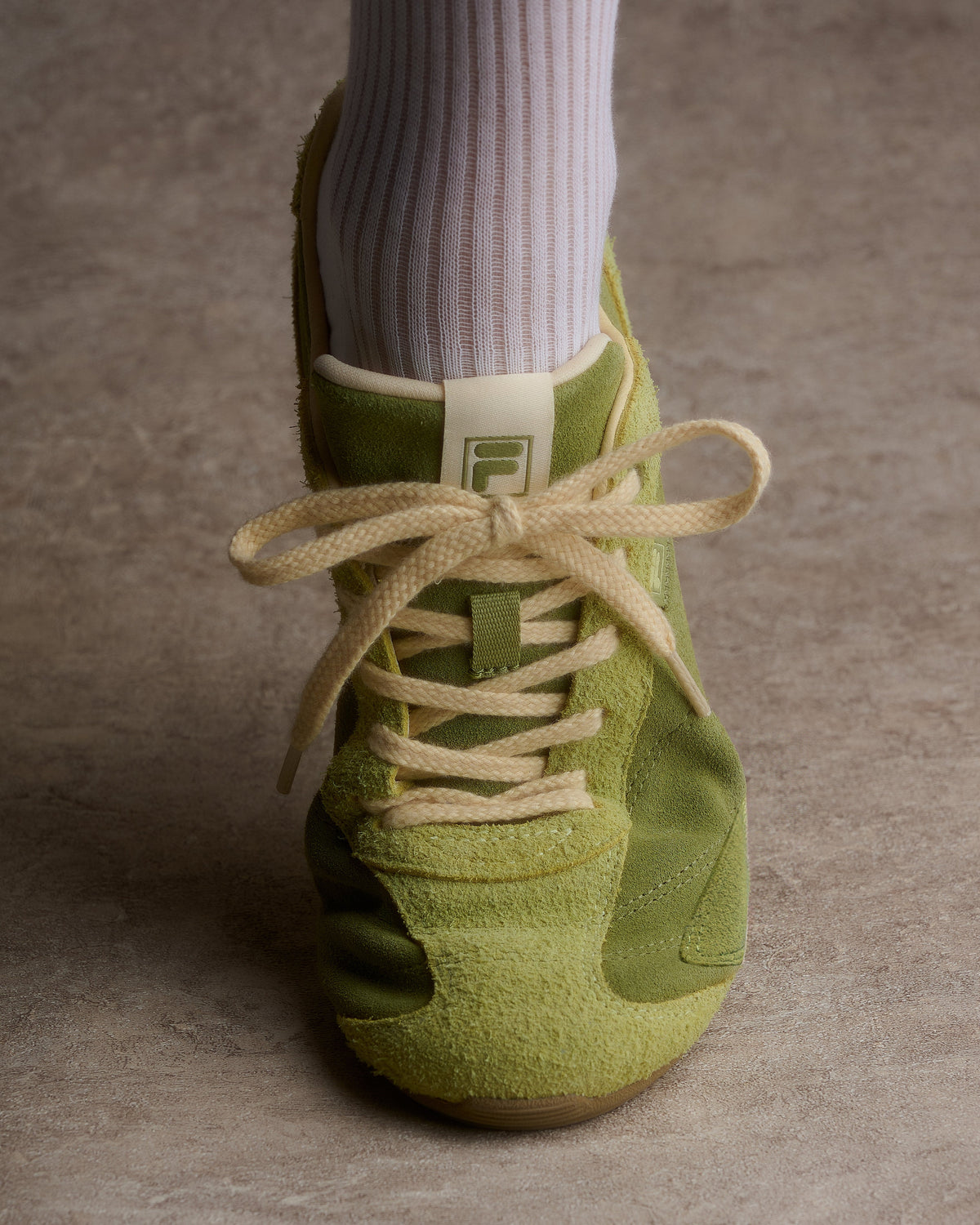 Women's Green Suede Ritmo Trainer - Green