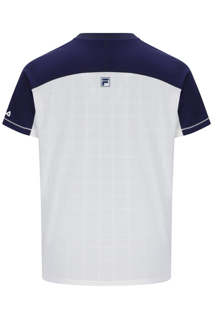 White Men’s Henry Neck Tennis T-Shirt - White