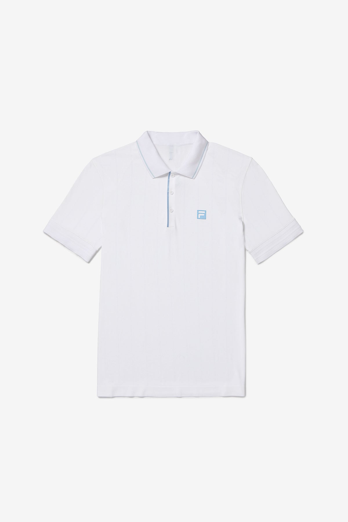 White Center Court Seamless Polo - White
