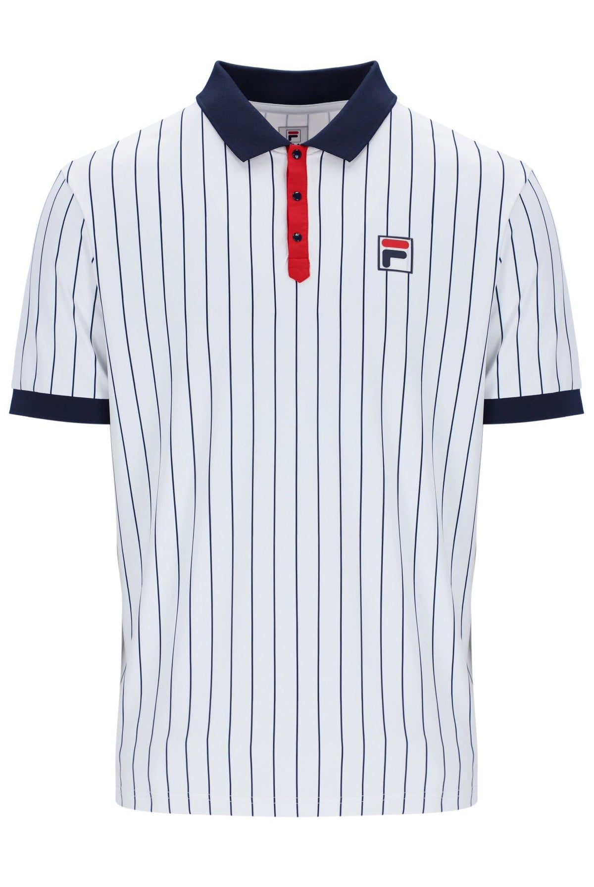 White Men's Traditional Borg Polo - White
