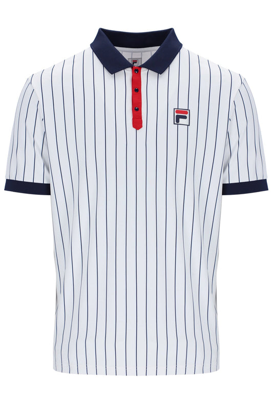White Men's Traditional Borg Polo - White