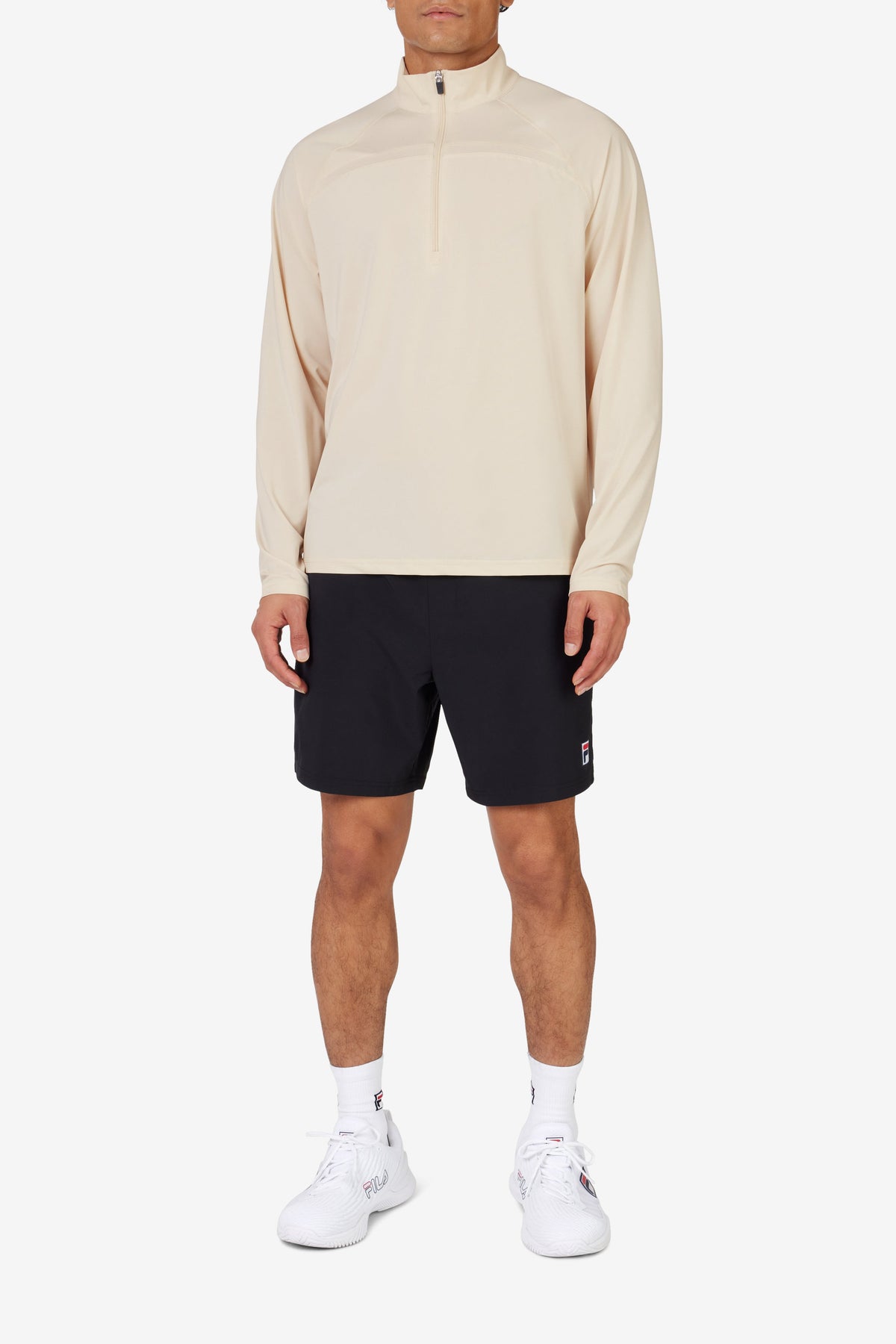 Beige Tennis Essential Track Top - Beige