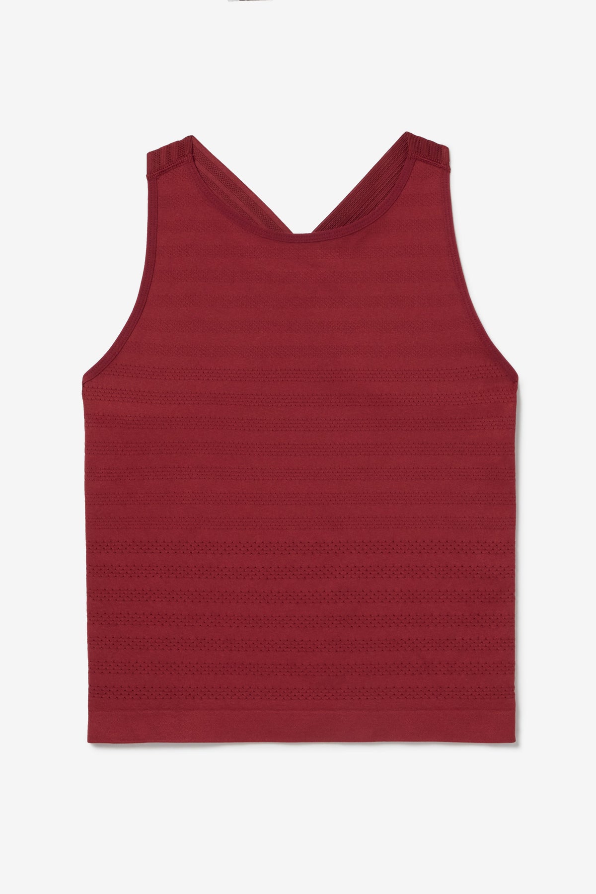 Tibetan Red Center Court Seamless Tank - TIBETAN RED