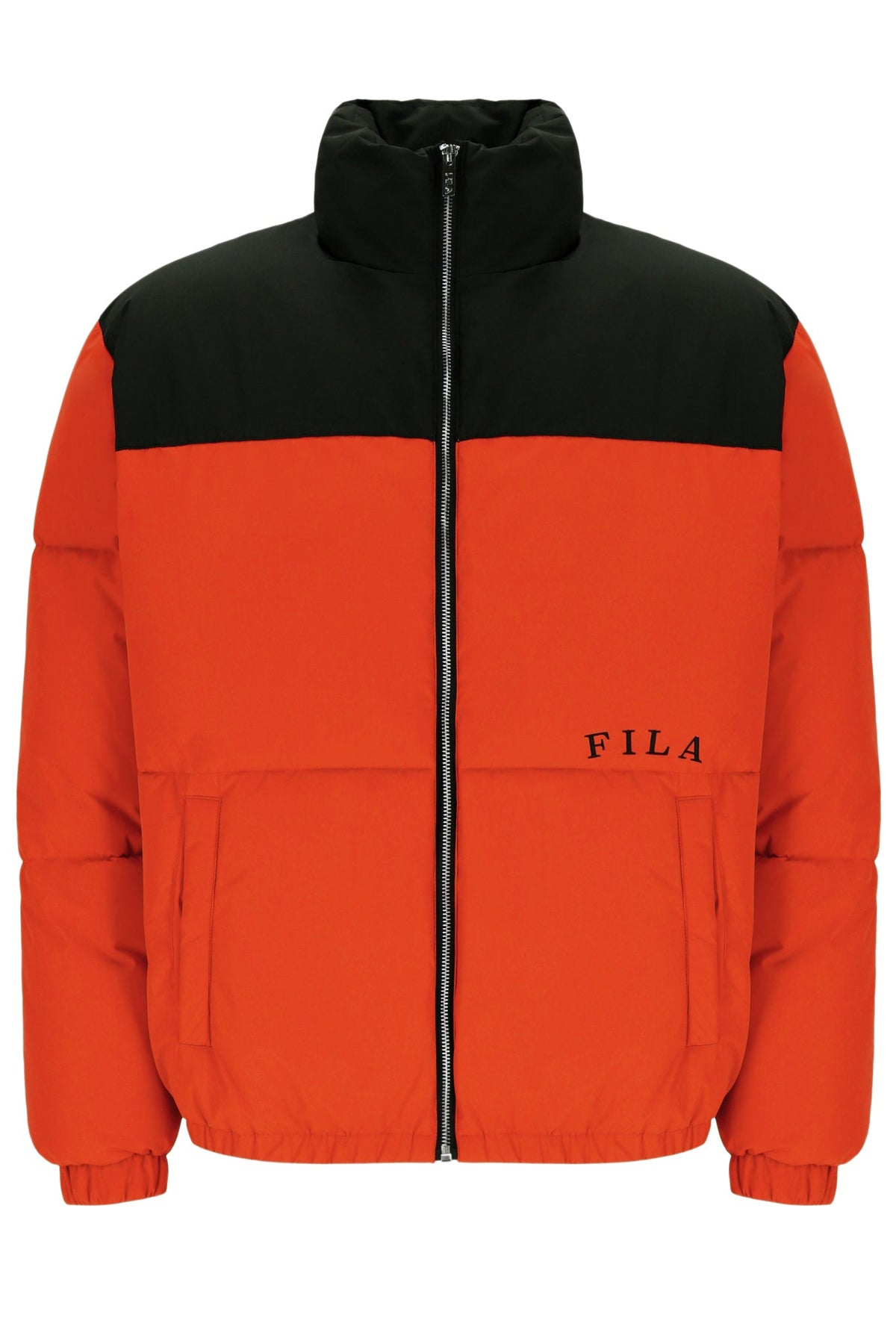 Tangerine Tango Evan Unisex Panelled Puffer Jacket - Tangerine Tango