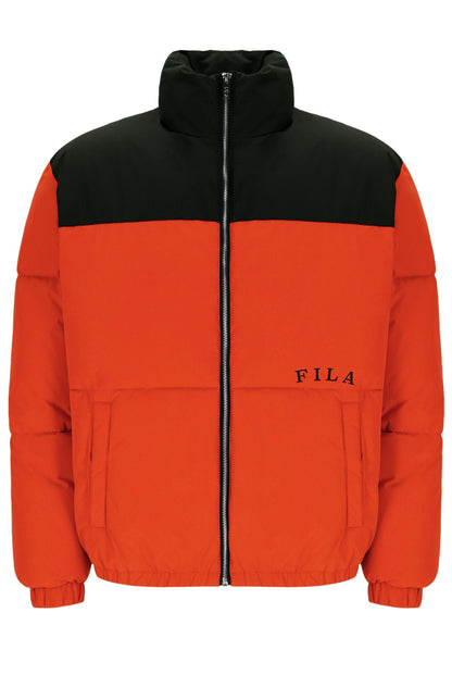 Tangerine Tango Evan Unisex Panelled Puffer Jacket - Tangerine Tango
