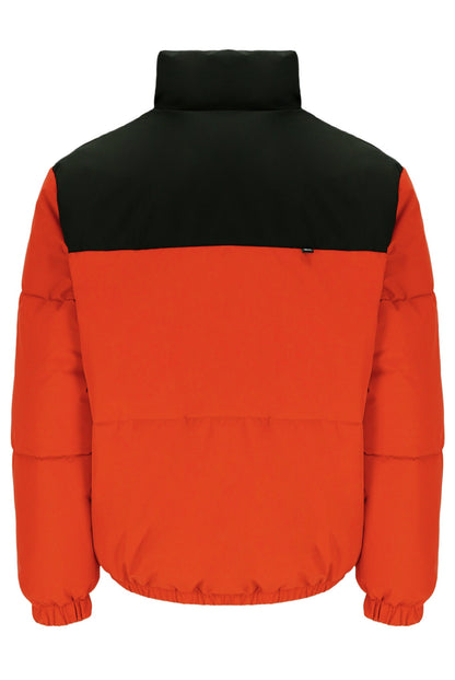 Tangerine Tango Evan Unisex Panelled Puffer Jacket - Tangerine Tango