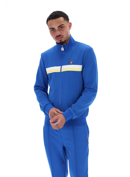 Turkish Sea Jason Colour Block Track Top - Turkish Sea