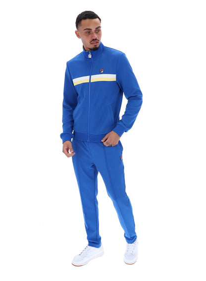 Turkish Sea Jason Colour Block Track Top - Turkish Sea