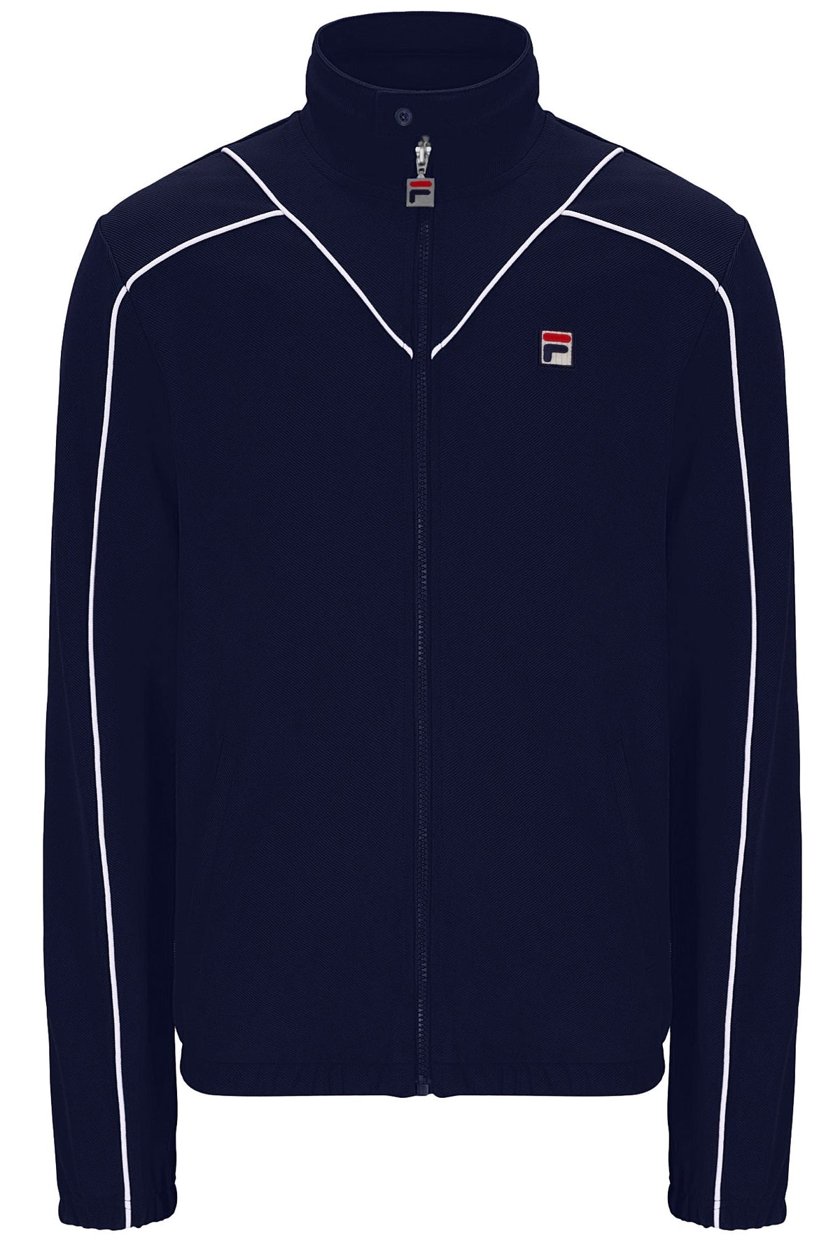 Fila Navy Noble Archive Piping Track Top - Fila Navy