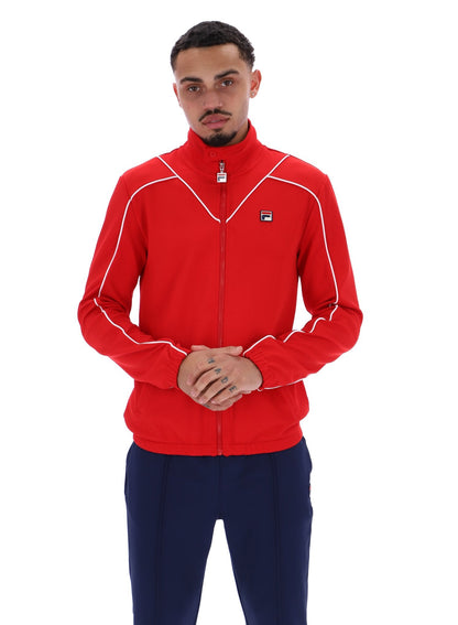 Fila Red Noble Archive Piping Track Top - Fila Red