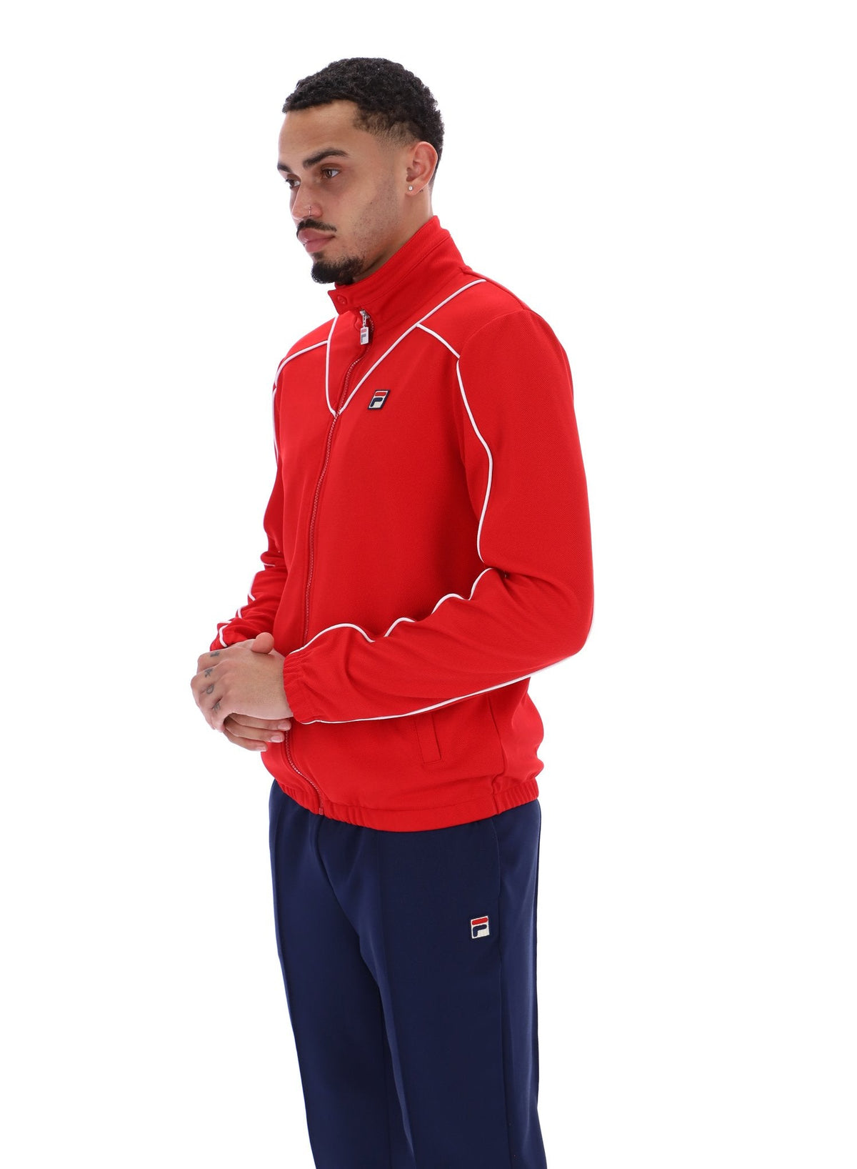 Fila Red Noble Archive Piping Track Top - Fila Red