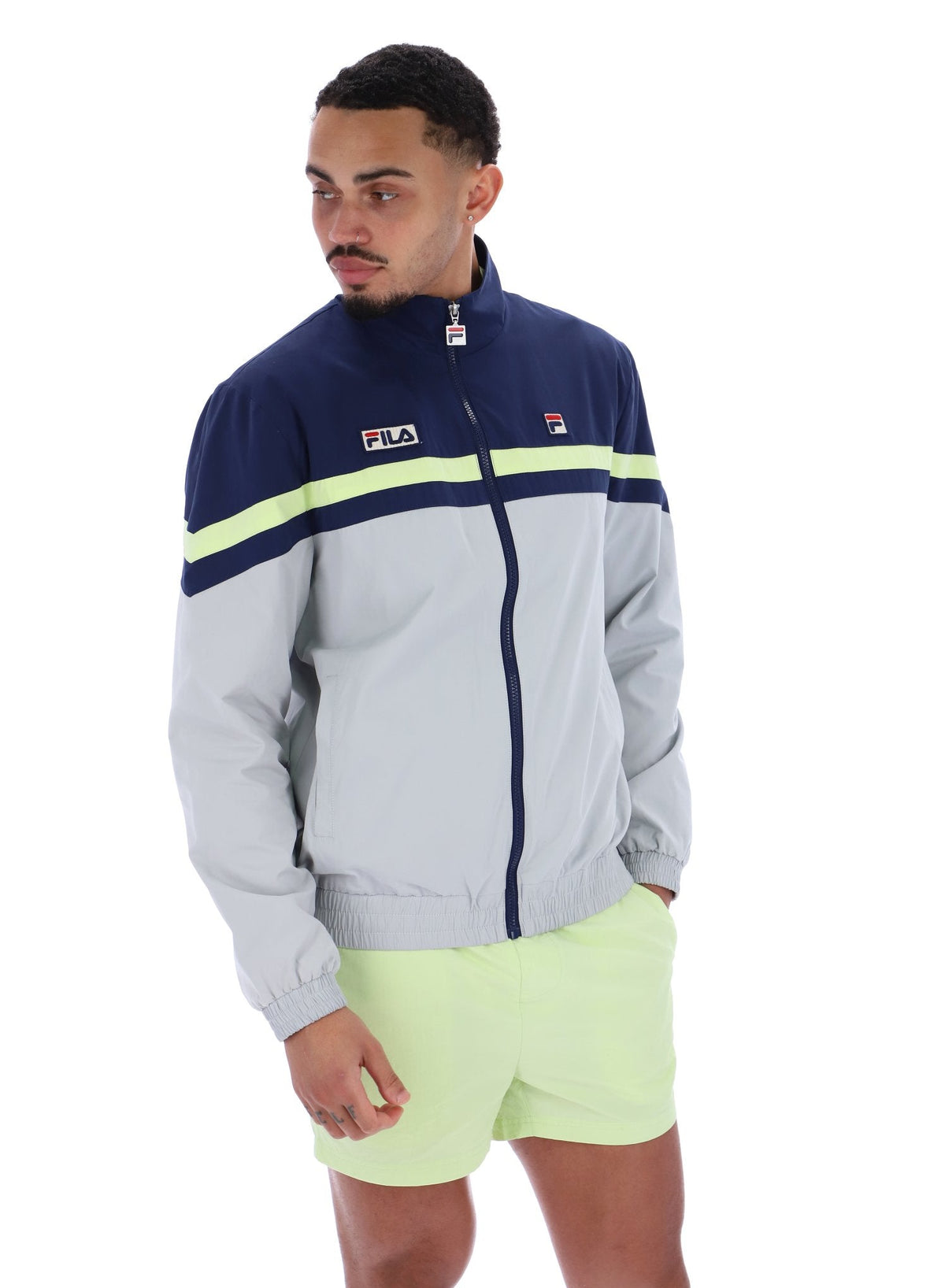 Fila Navy Phillip Cut And Sew Track Top - Fila Navy
