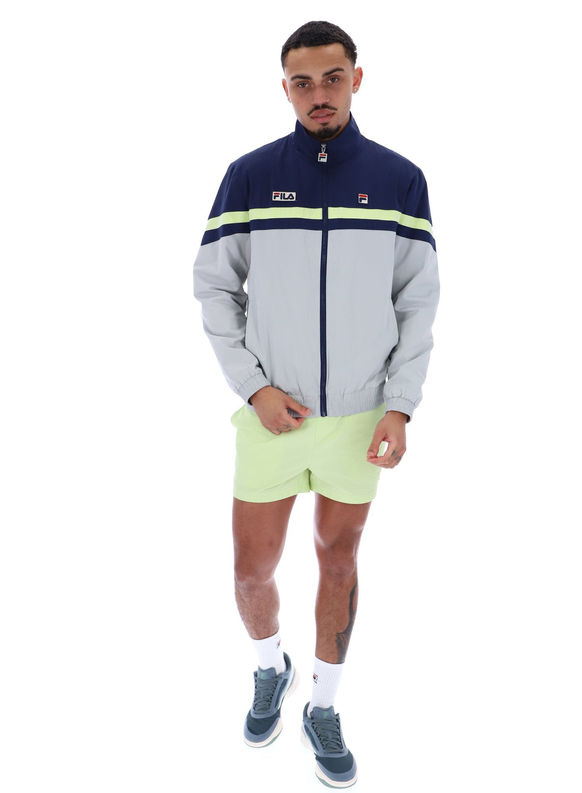 Fila Navy Phillip Cut And Sew Track Top - Fila Navy