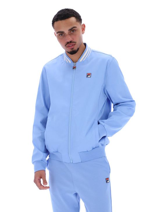 Vista Blue Stefano Archive Influence Twill Jacket - Vista Blue