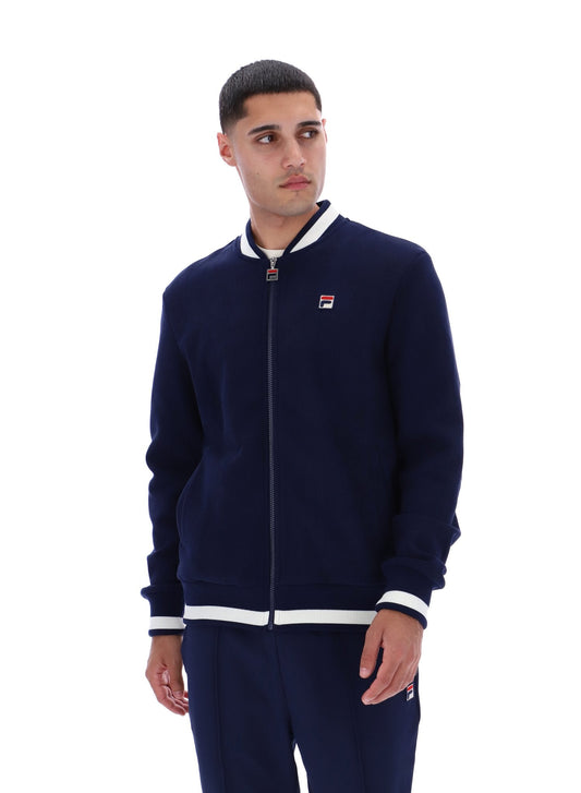 Fila Navy Gabe Waffle Knit Jacket - Fila Navy
