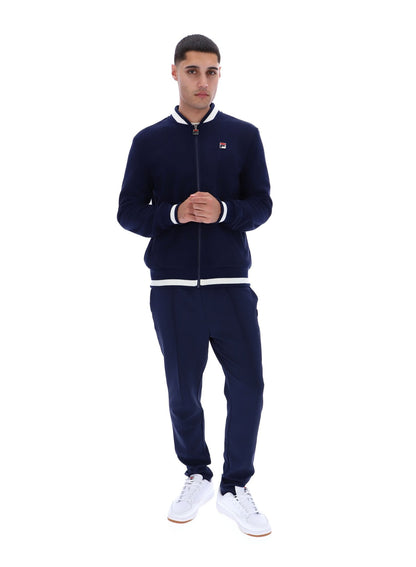 Fila Navy Gabe Waffle Knit Jacket - Fila Navy