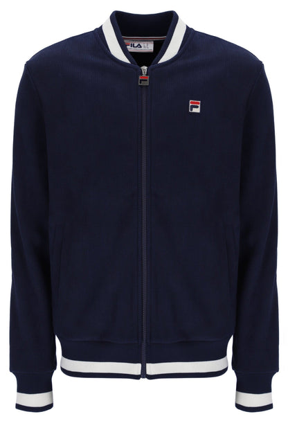 Fila Navy Gabe Waffle Knit Jacket - Fila Navy