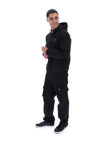 Black Ian Full Zip Jacket - Black