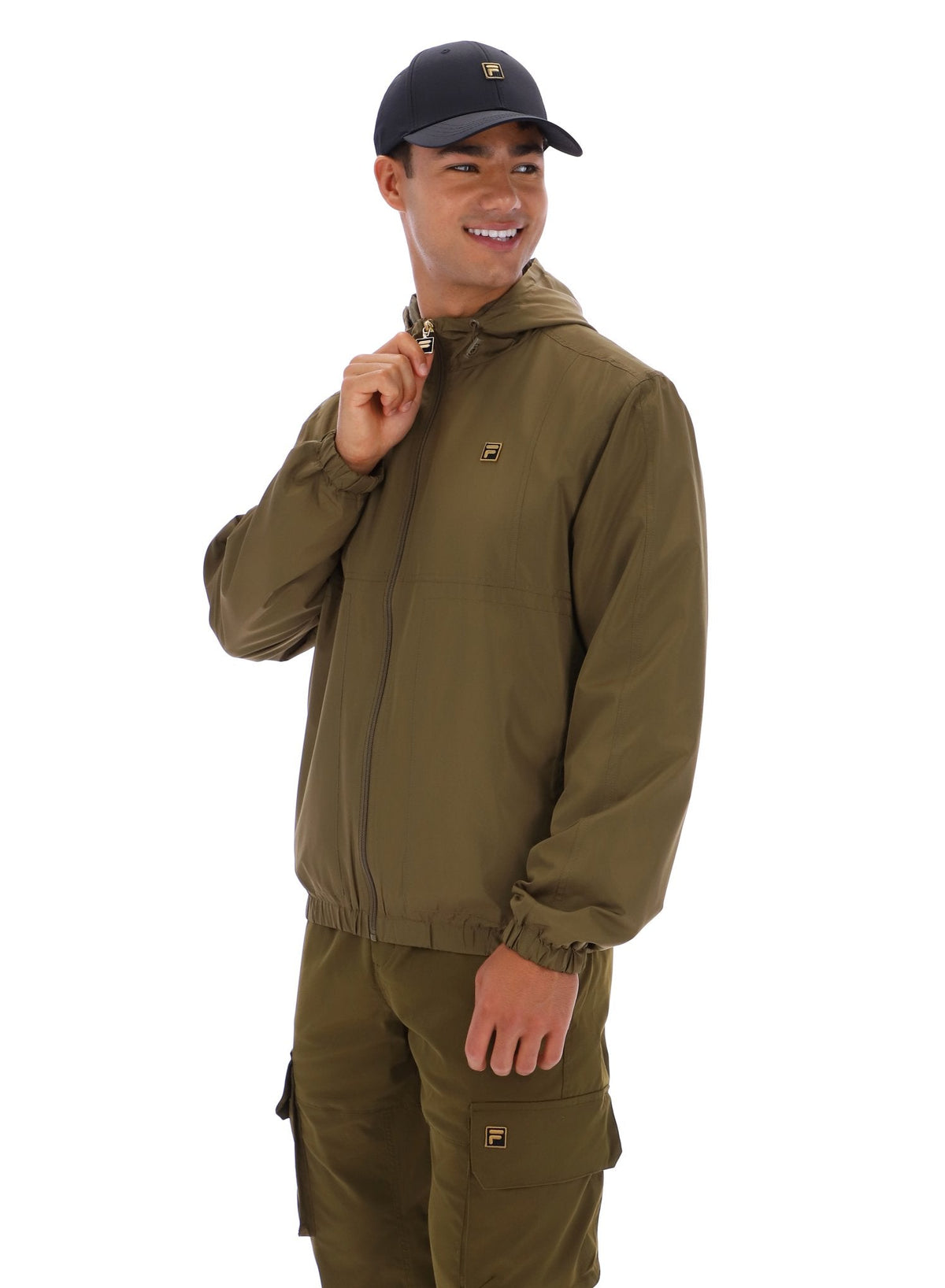 Dark Olive Ian Full Zip Jacket - Dark Olive