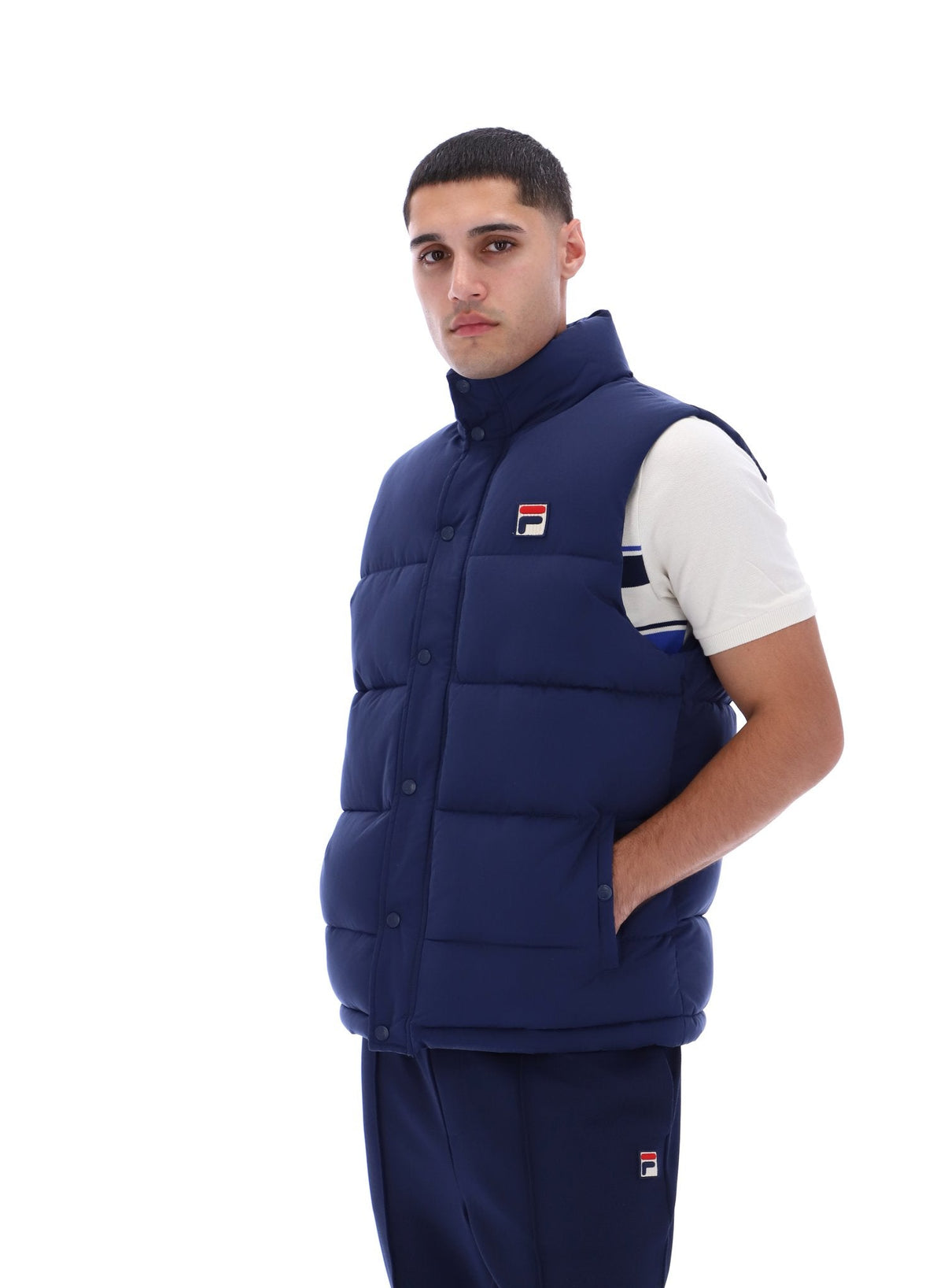 Fila Navy Blaze Padded Gilet - Fila Navy