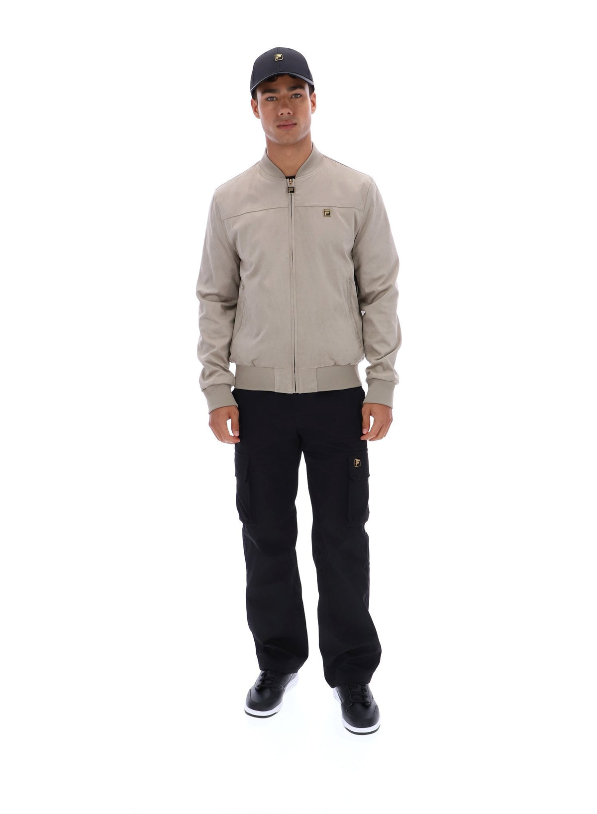 Vintage Khaki Dean Full Zip Faux Suede Jacket - Vintage Khaki