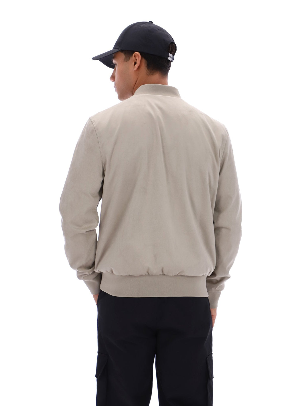 Vintage Khaki Dean Full Zip Faux Suede Jacket - Vintage Khaki