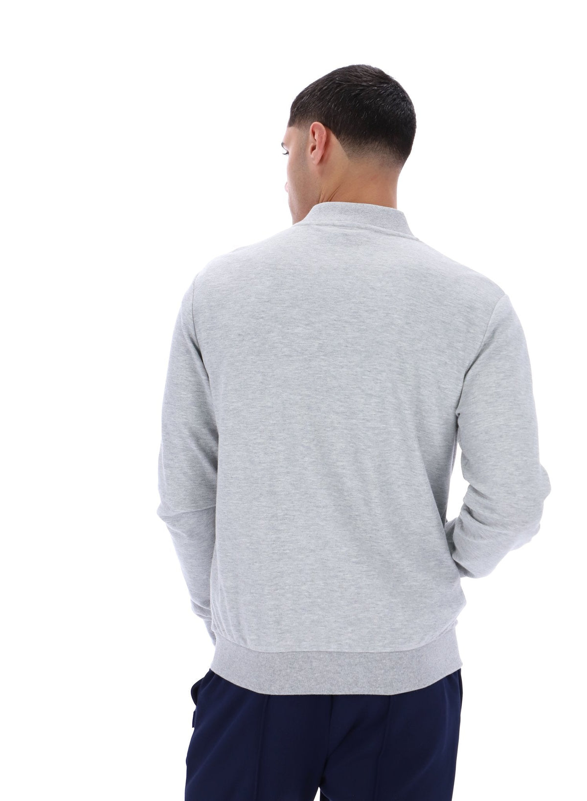 Grey Marl Emilio Track Top - Grey Marl