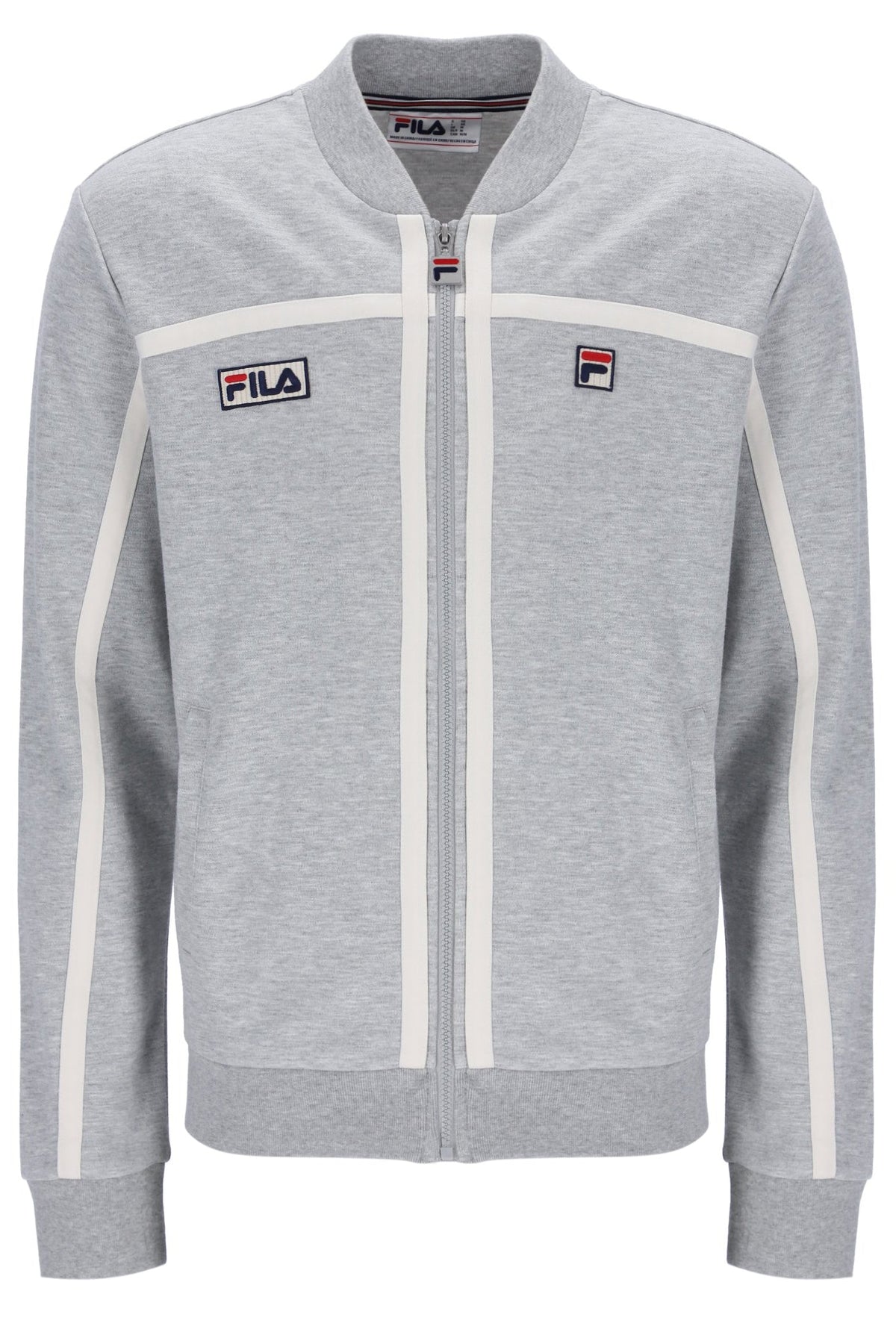Grey Marl Emilio Track Top - Grey Marl