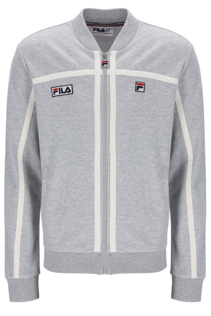 Grey Marl Emilio Track Top - Grey Marl