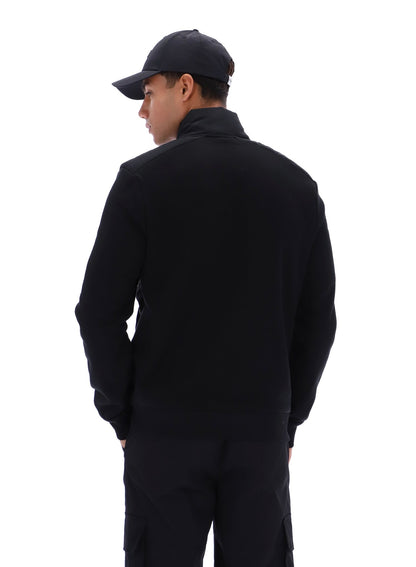 Black Jerry Full Zip Padded Jacket - Black