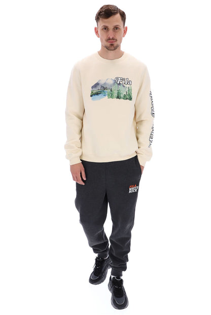 White Len Graphic Crew Sweatshirt - Whitecap Gap
