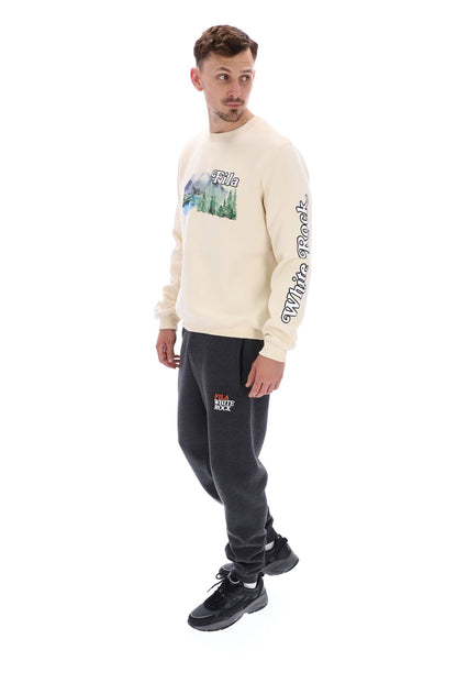 White Len Graphic Crew Sweatshirt - Whitecap Gap