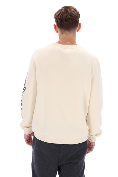 White Len Graphic Crew Sweatshirt - Whitecap Gap