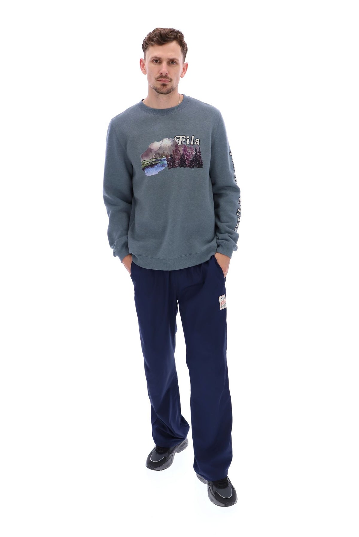 Stormy Weather Len Graphic Crew Sweatshirt - Stormy Weather