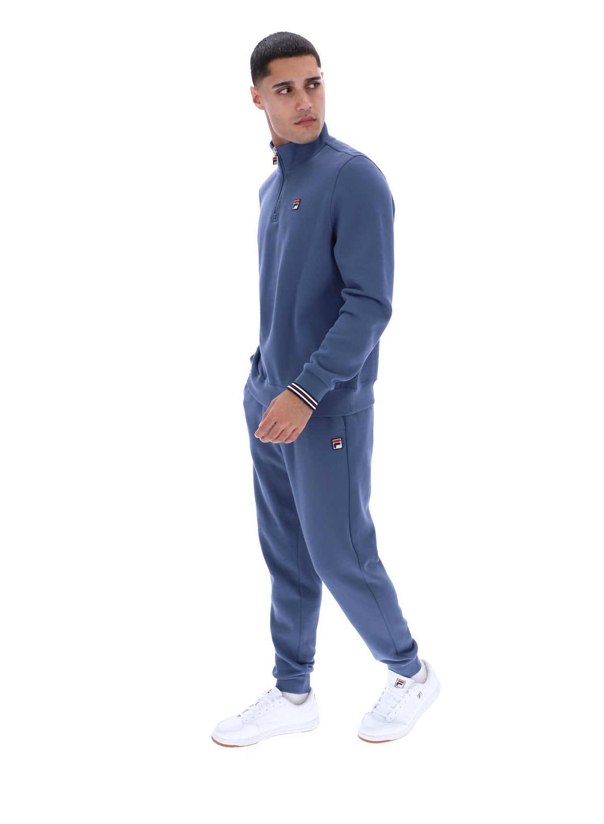 Vintage Indigo Ramy F-Box 1/4 Zip Up Jumper - Vintage Indigo