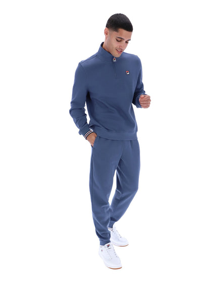 Vintage Indigo Ramy F-Box 1/4 Zip Up Jumper - Vintage Indigo