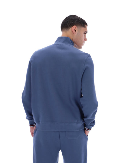 Vintage Indigo Ramy F-Box 1/4 Zip Up Jumper - Vintage Indigo